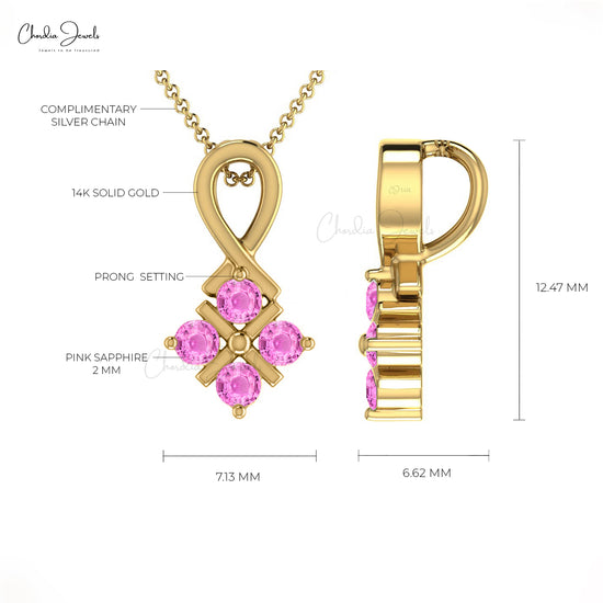 Load image into Gallery viewer, AAA Pink Sapphire Pendant
