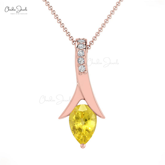 Yellow Sapphire Pendant