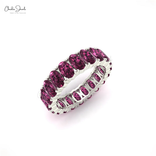 Buy Rhodolite Garnet Eternity Ring