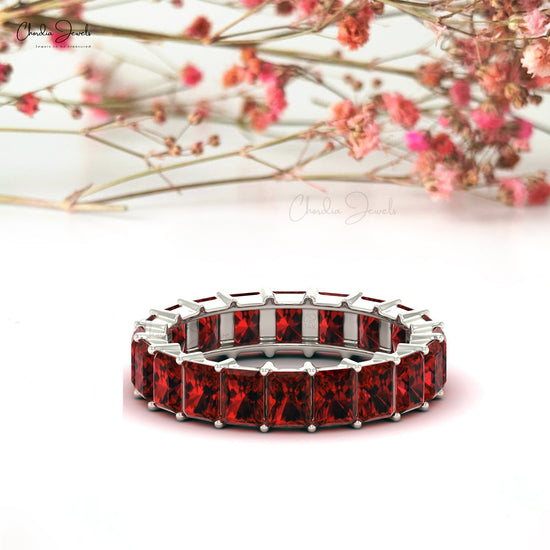 Garnet Eternity Bands