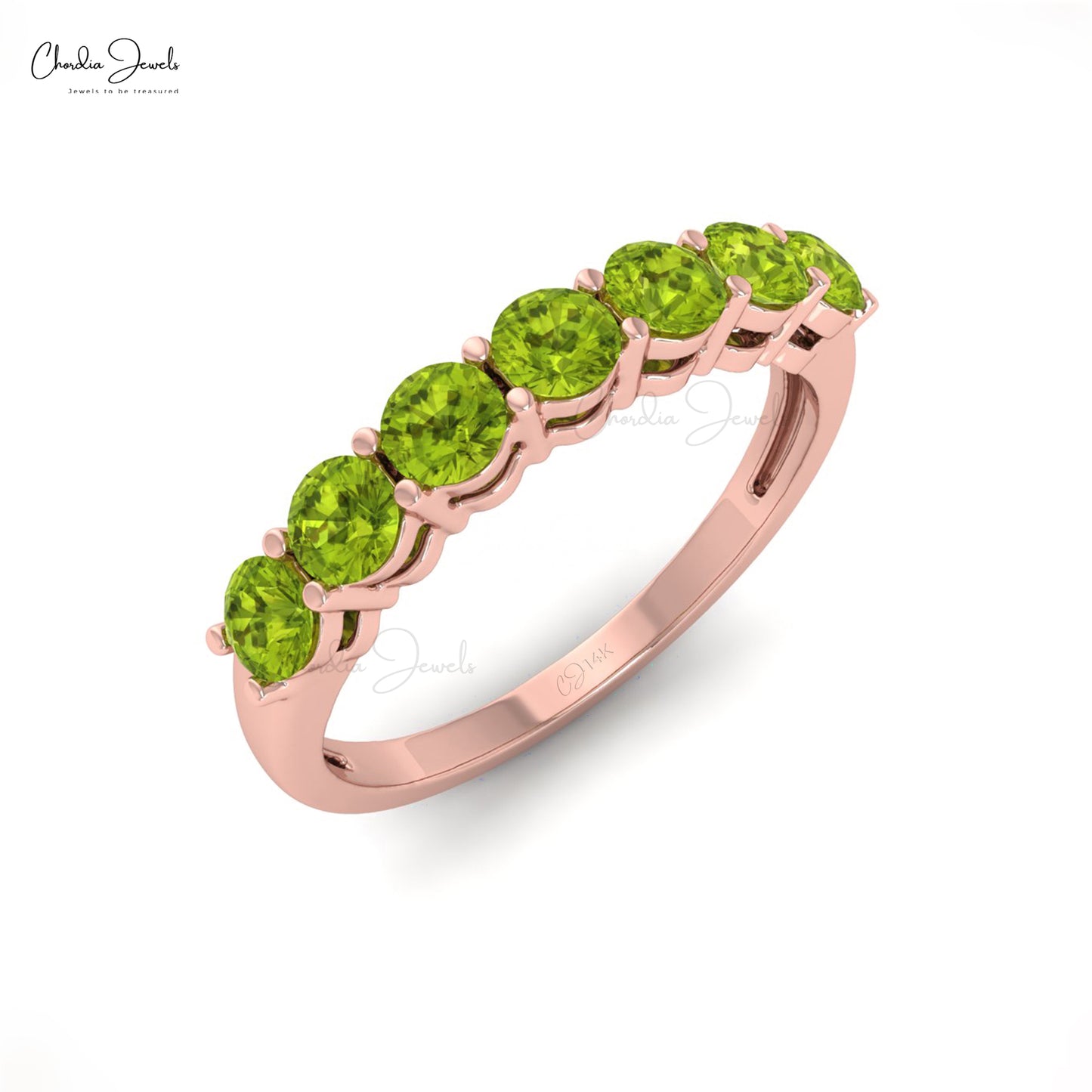 Classic 14k Gold Peridot Gemstone Ring for Her