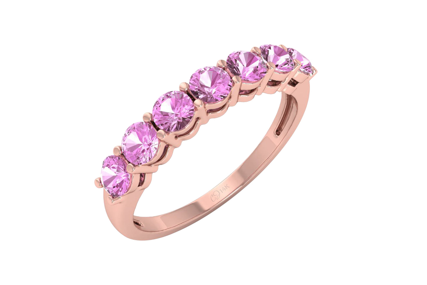 Minimalist Pink Sapphire Top Quality Gemstone Ring for Her