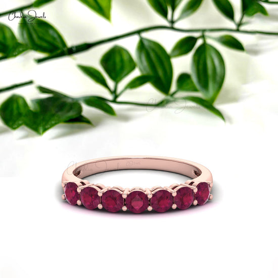 14k Gold Ruby Eternity Band Ring for Women – July Birthstone Jewelry by Chordia Jewels