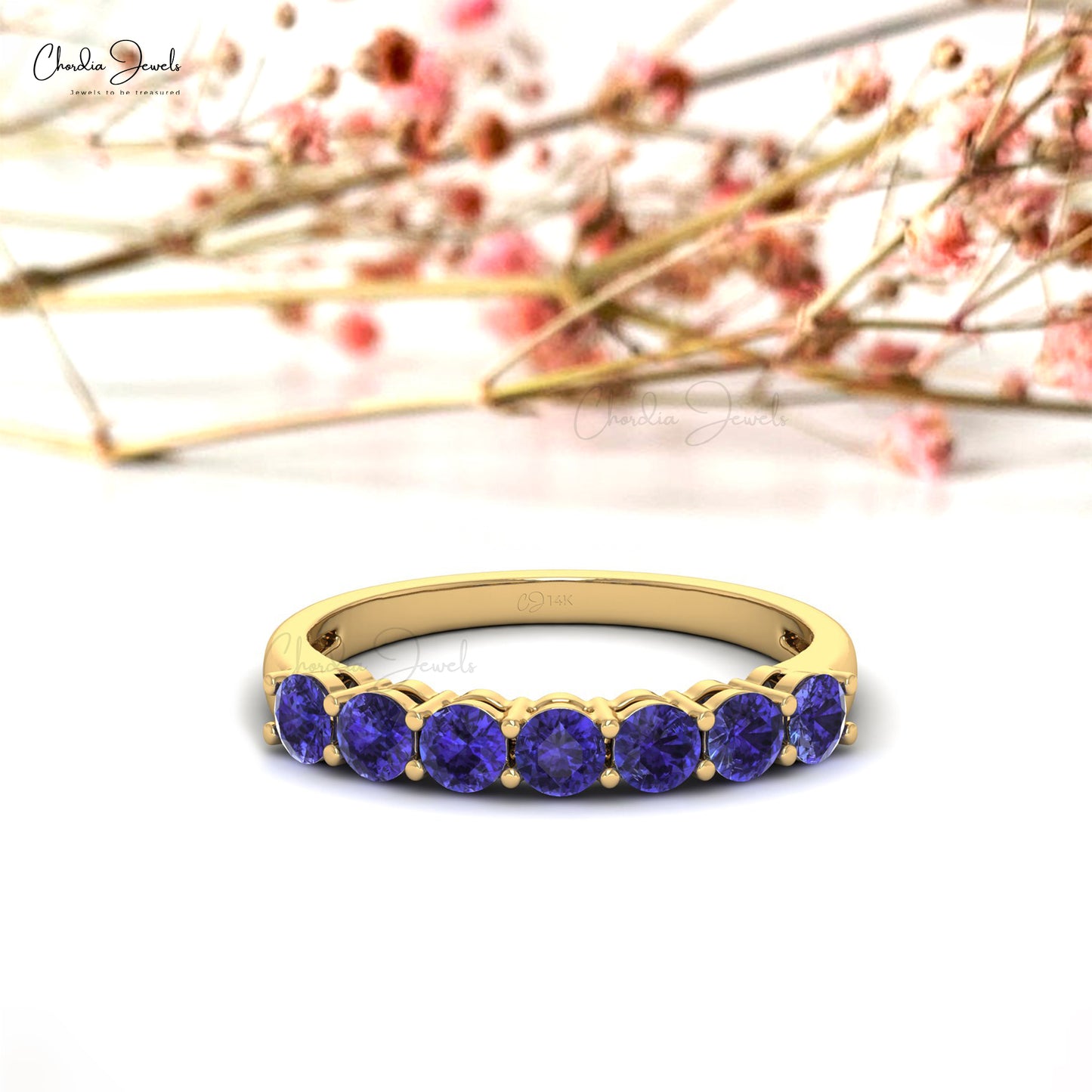 Chordia Jewels Tanzanite Shared Prong Set Ring