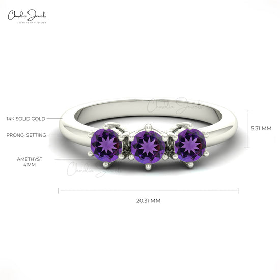 amethyst gemstone ring