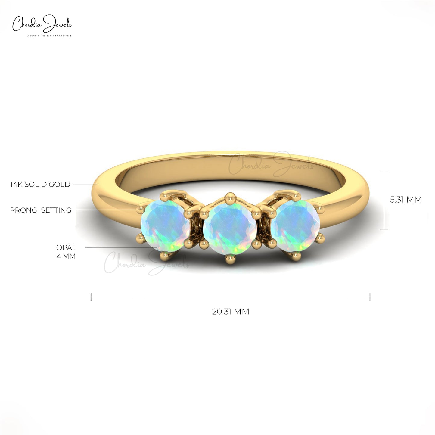 14k Real Gold Dainty Ring