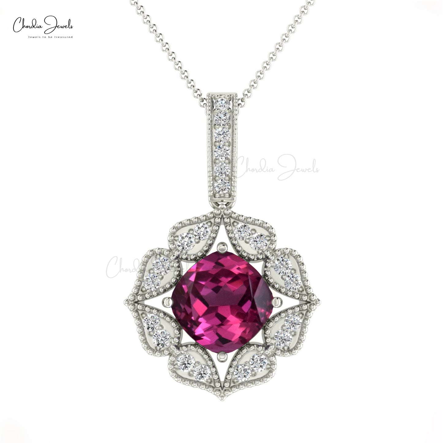 Rhodolite Garnet Pendant