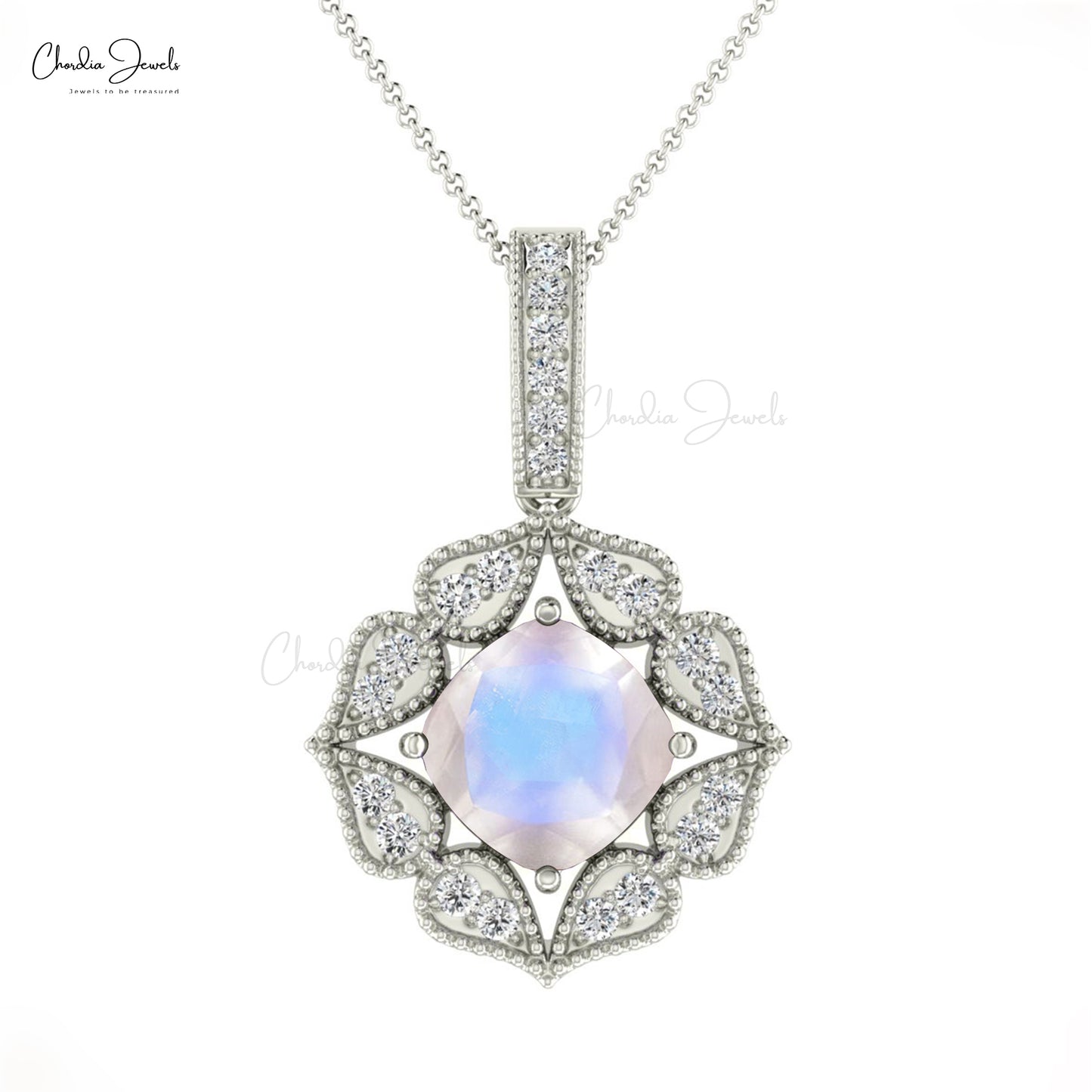 Diamond Halo Pendant