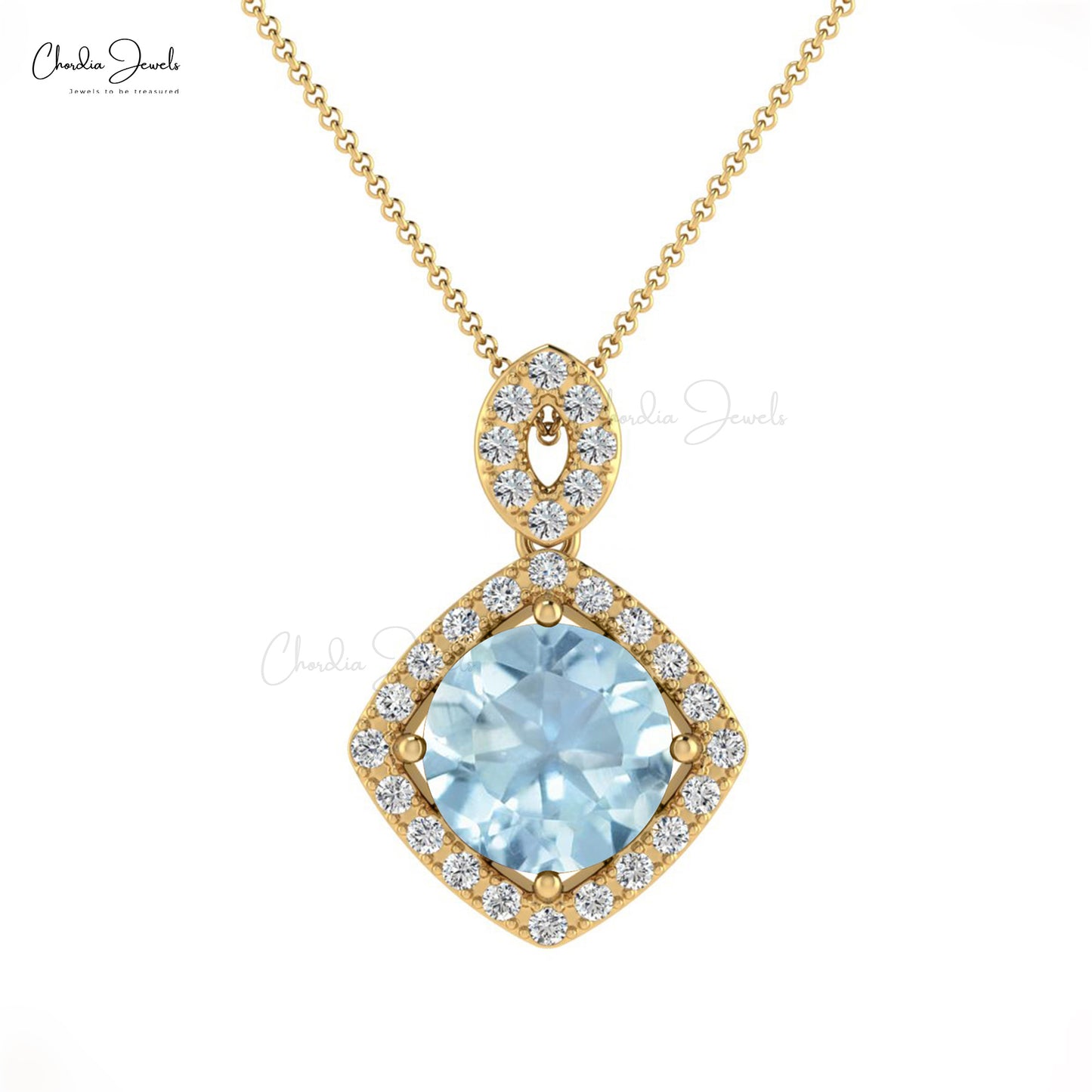 Aquamarine Gemstone Pendant