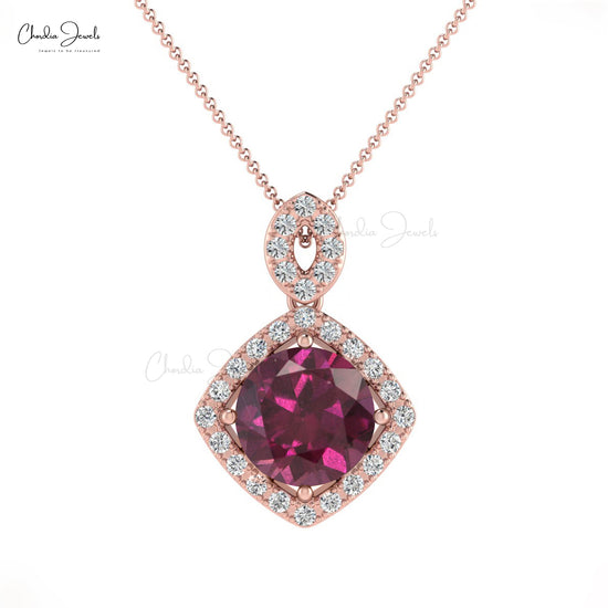 Rhodolite Garnet Pendant