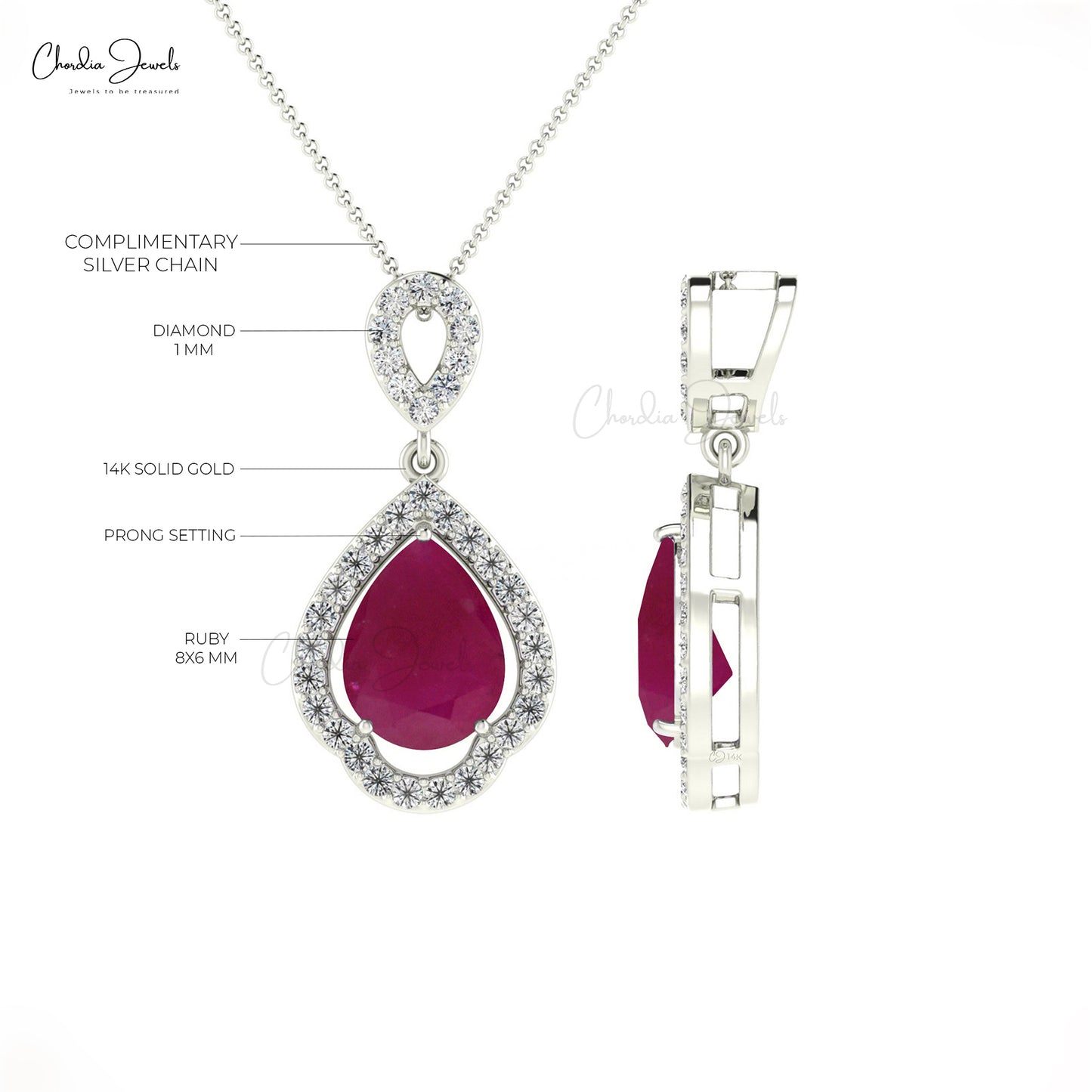 Real Ruby Pendant