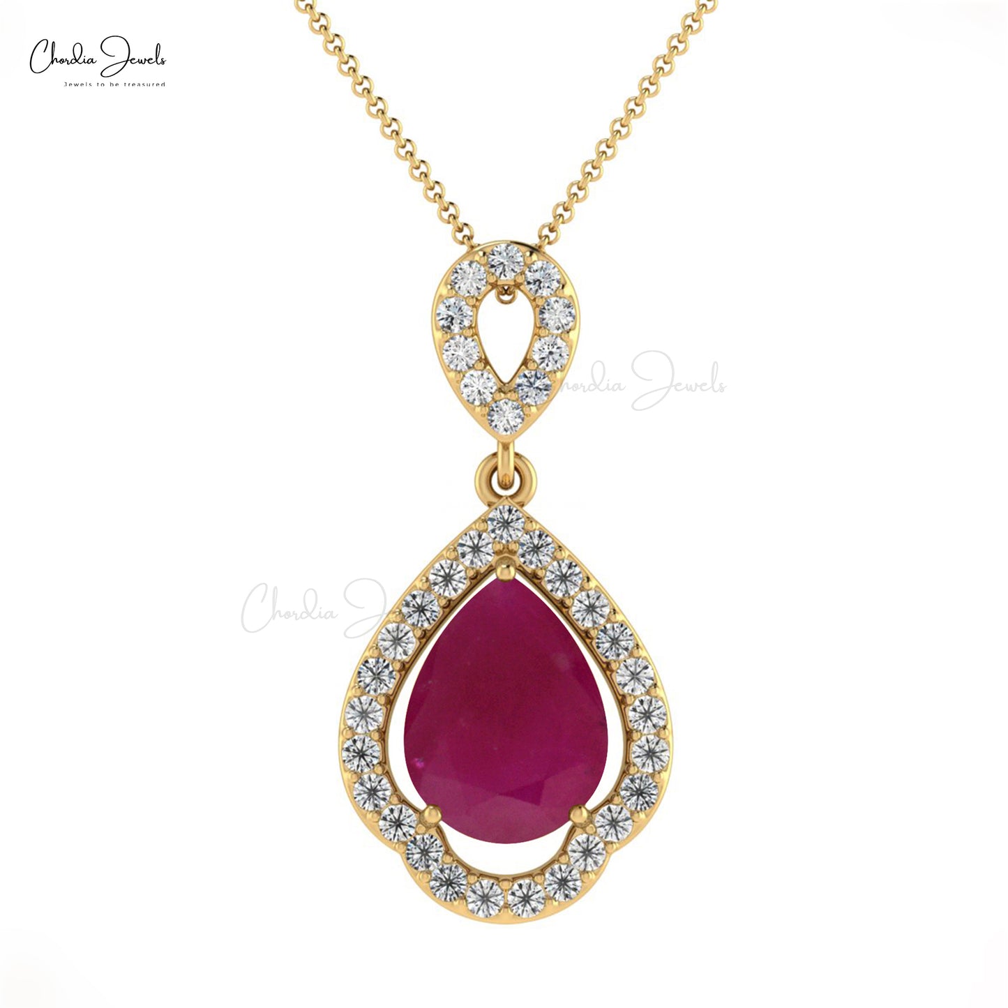 Ruby Pendant For Women