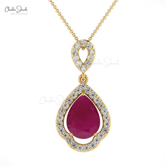 Ruby Pendant For Women