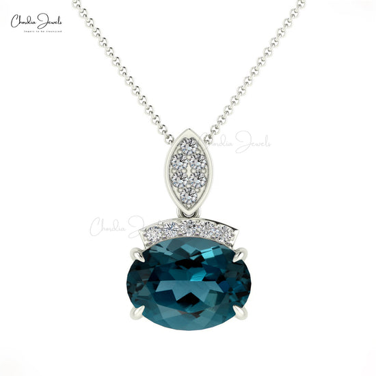 London Blue Topaz Pendant