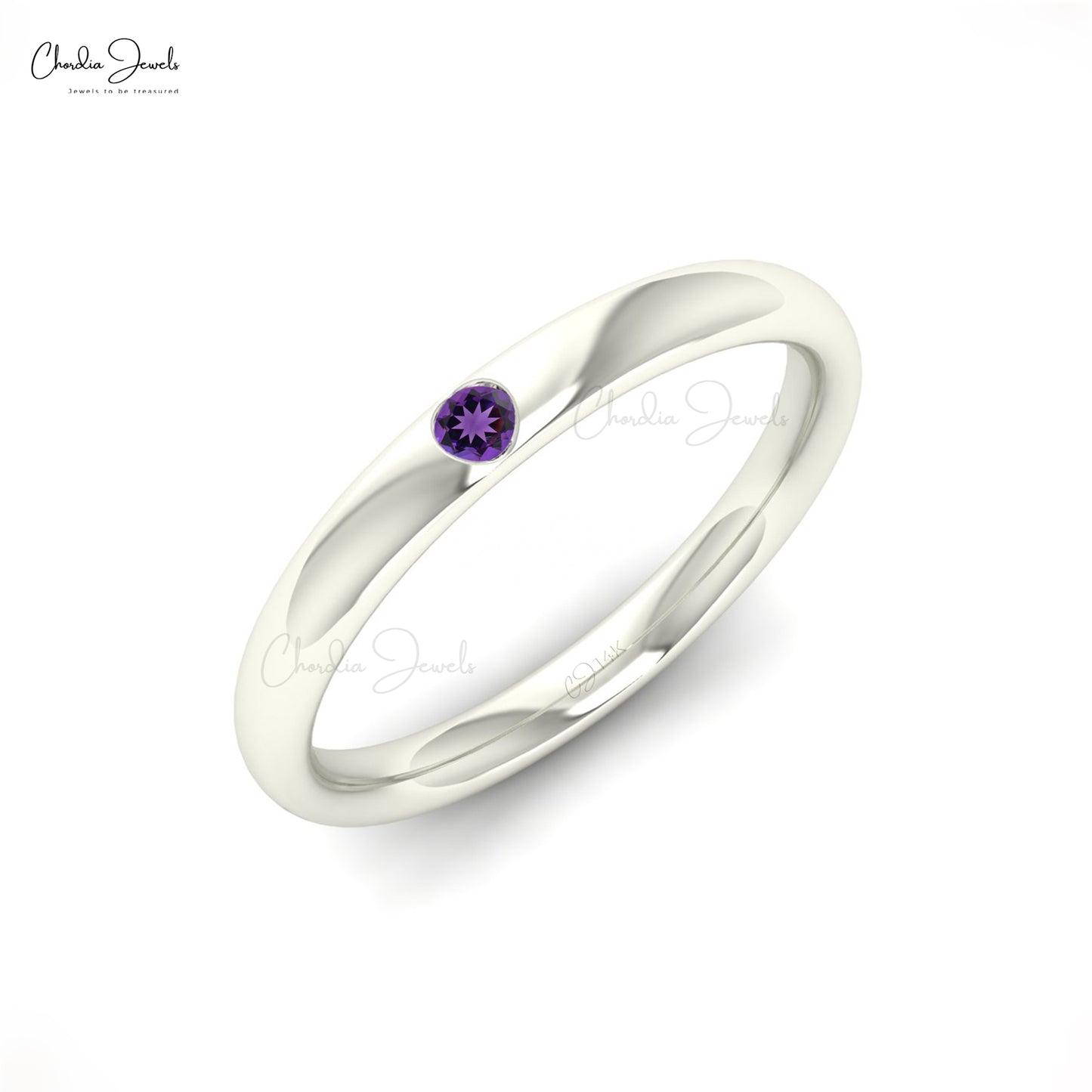 Buy Amethyst Solitaire Ring