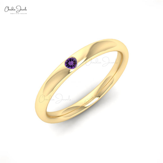 Buy Amethyst Solitaire Ring