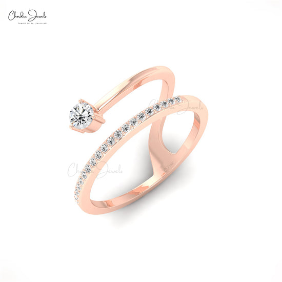 Buy 3mm White Diamond Dainty Ring