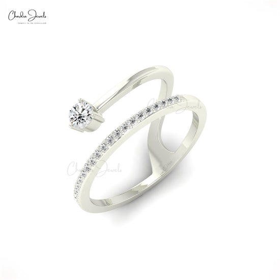 Buy 3mm White Diamond Dainty Ring