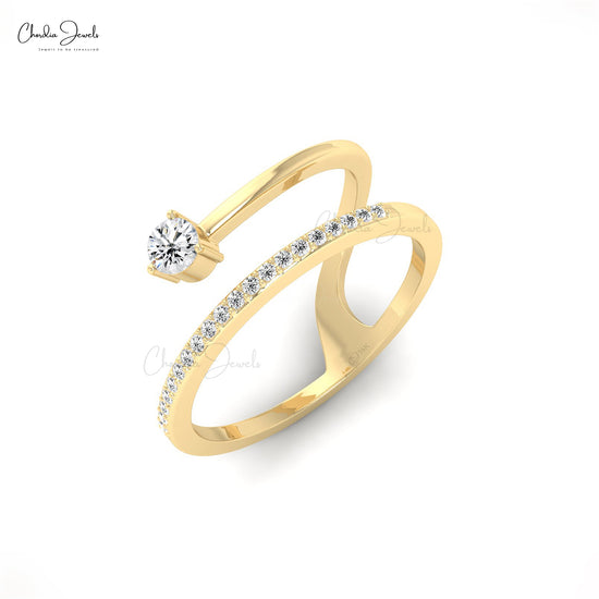 Buy 3mm White Diamond Dainty Ring