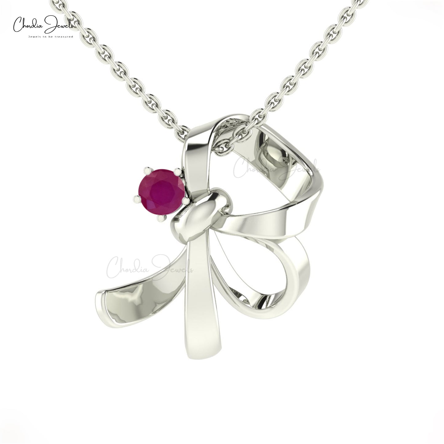 Solitaire Gemstone Necklace For Gift
