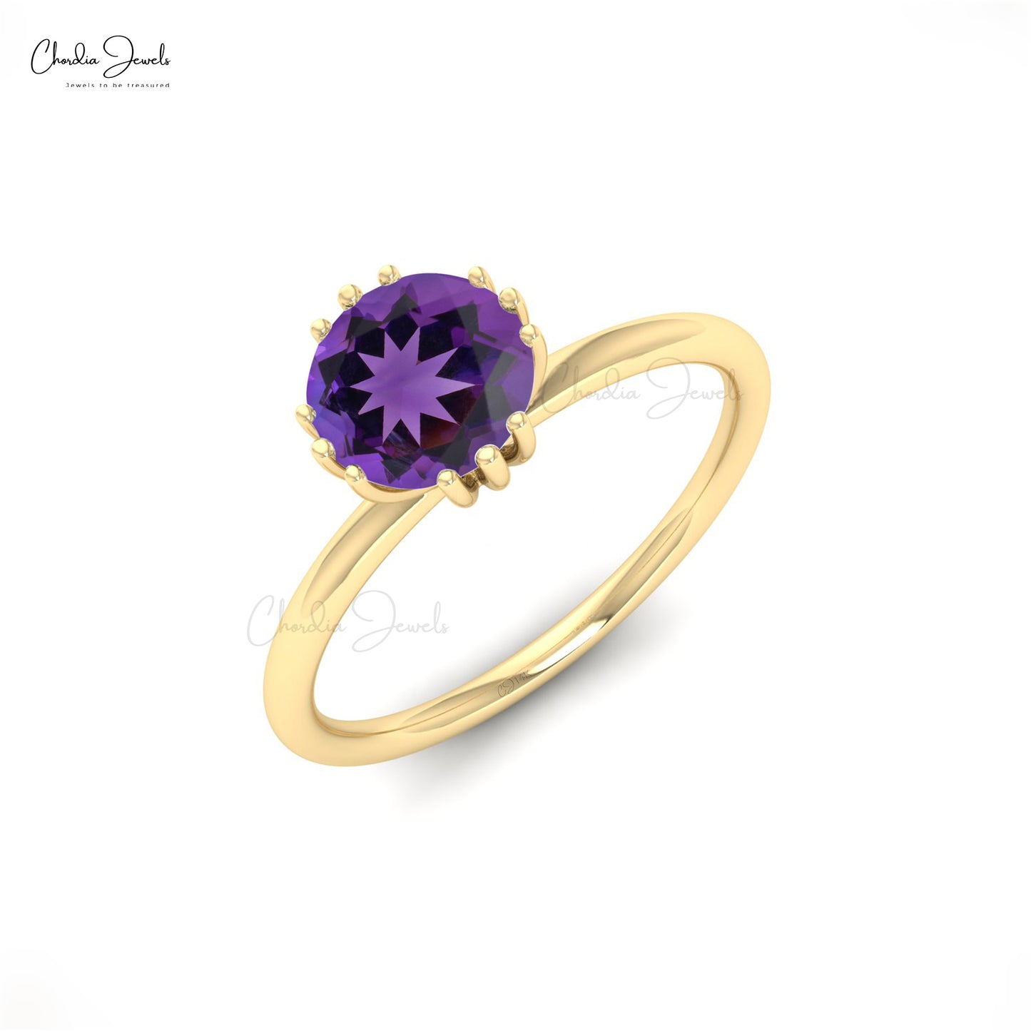 Buy Amethyst Solitaire Ring