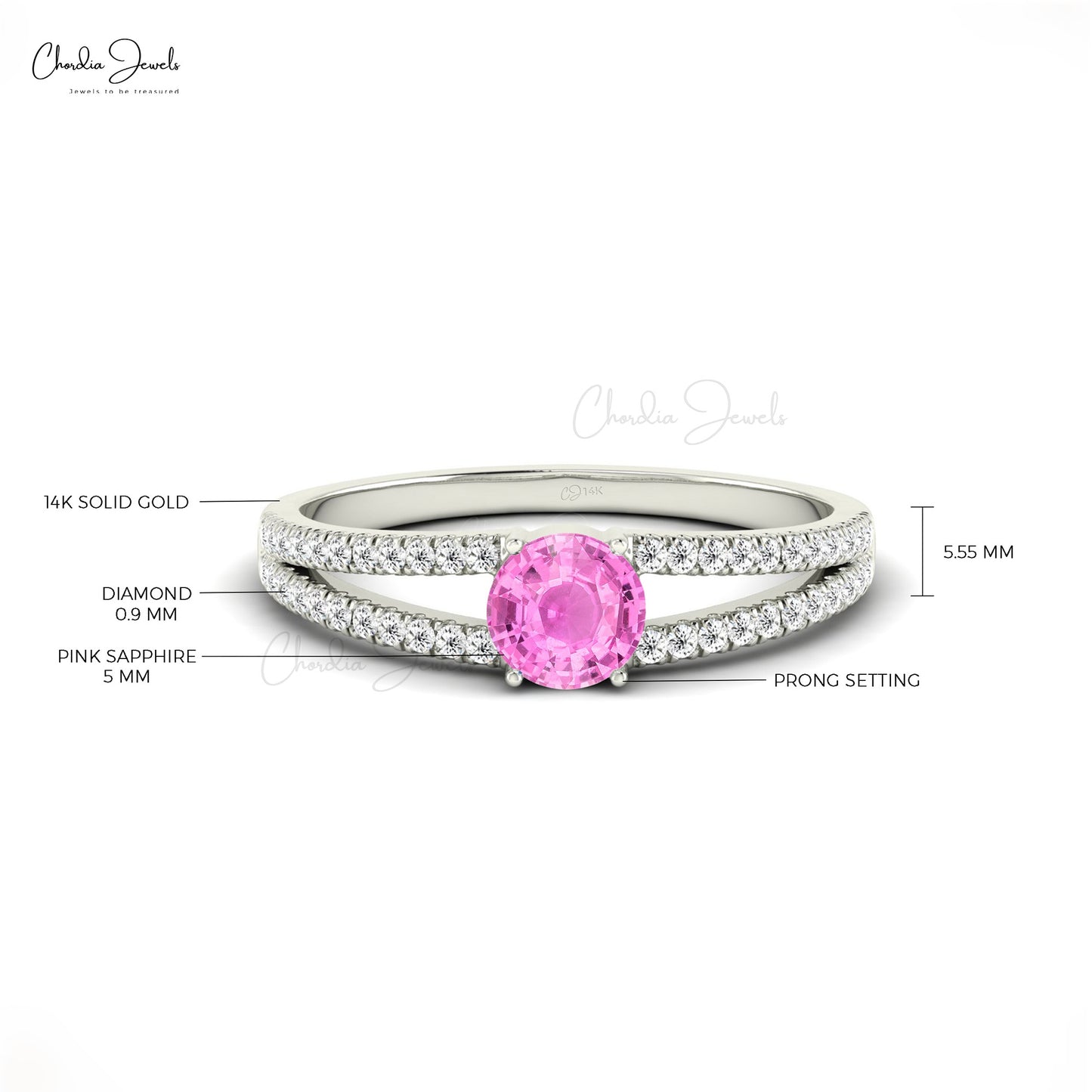 Real pink sapphire sale