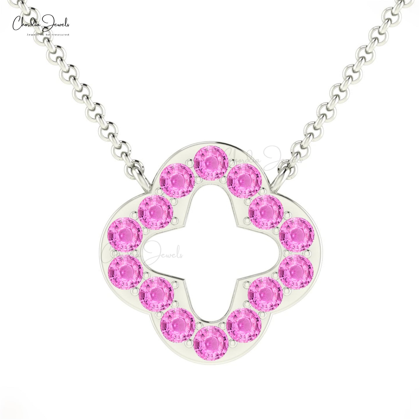 Shop 2mm Pink Sapphire Necklace