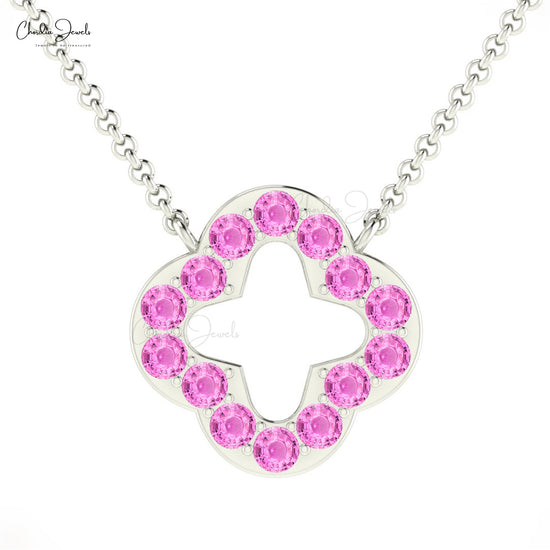 Shop 2mm Pink Sapphire Necklace