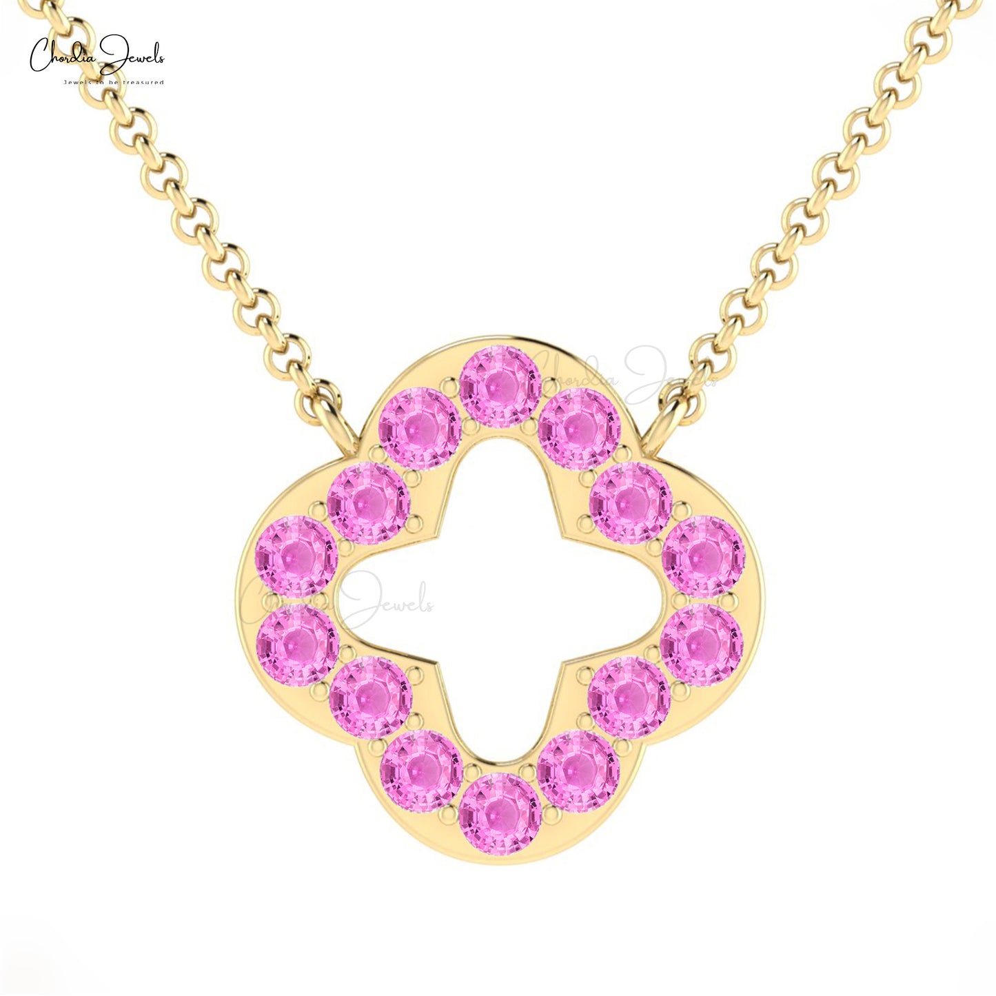 Four Leaf Open Necklace