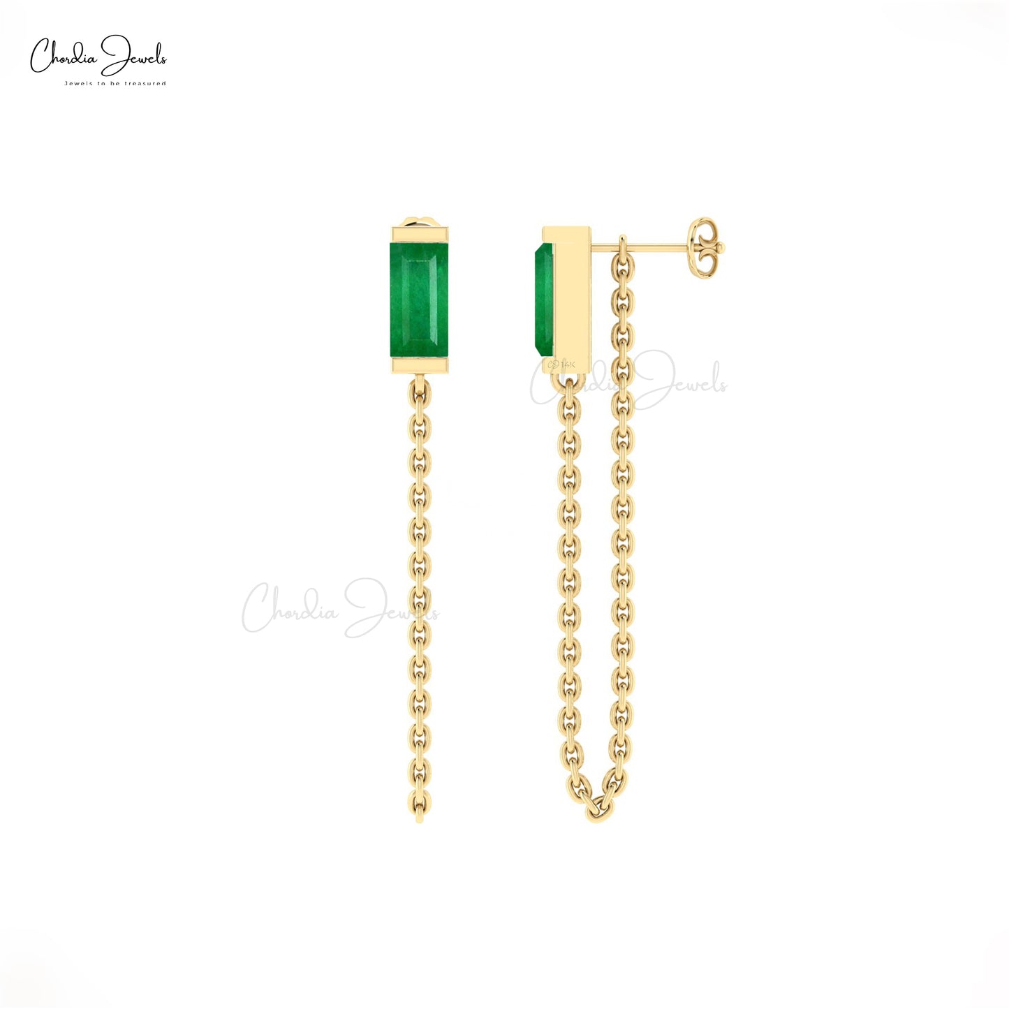 Make every moment memorable with delicate chain earrings.