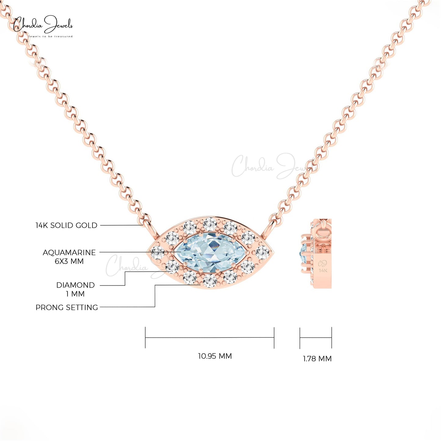 14k Gold Diamond Necklace