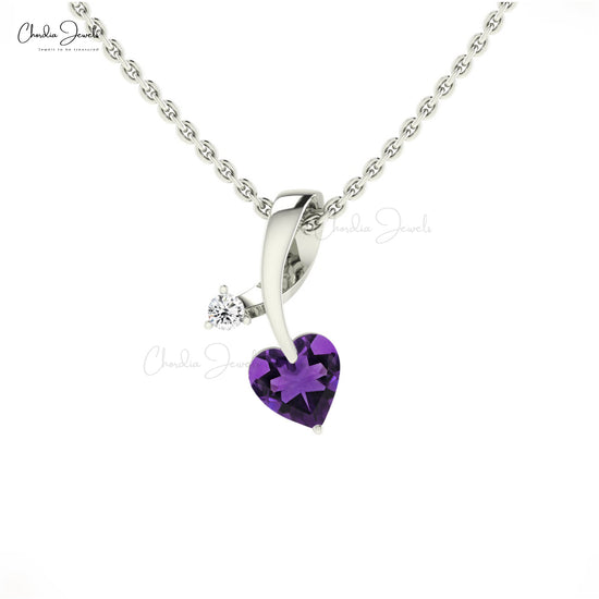 Twisted Amethyst Pendant For Her