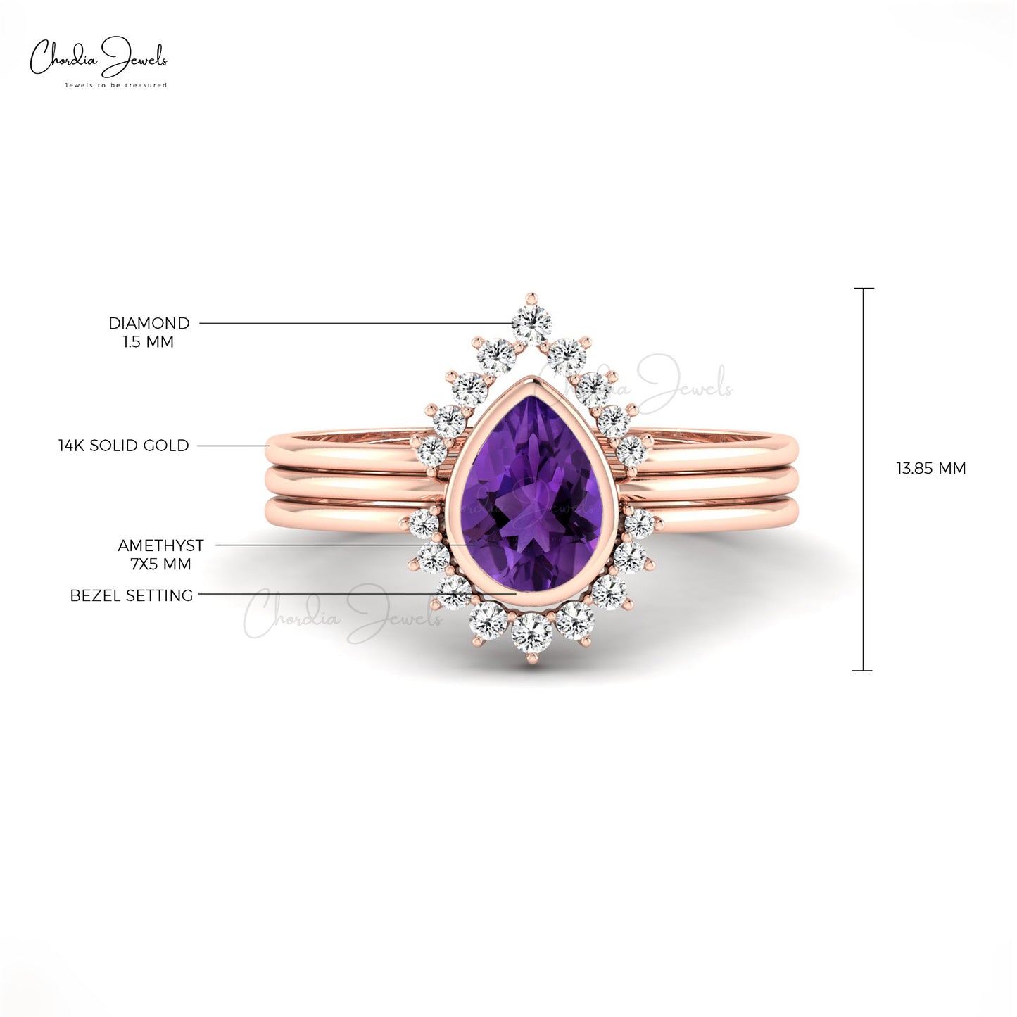February Birthstone Ring