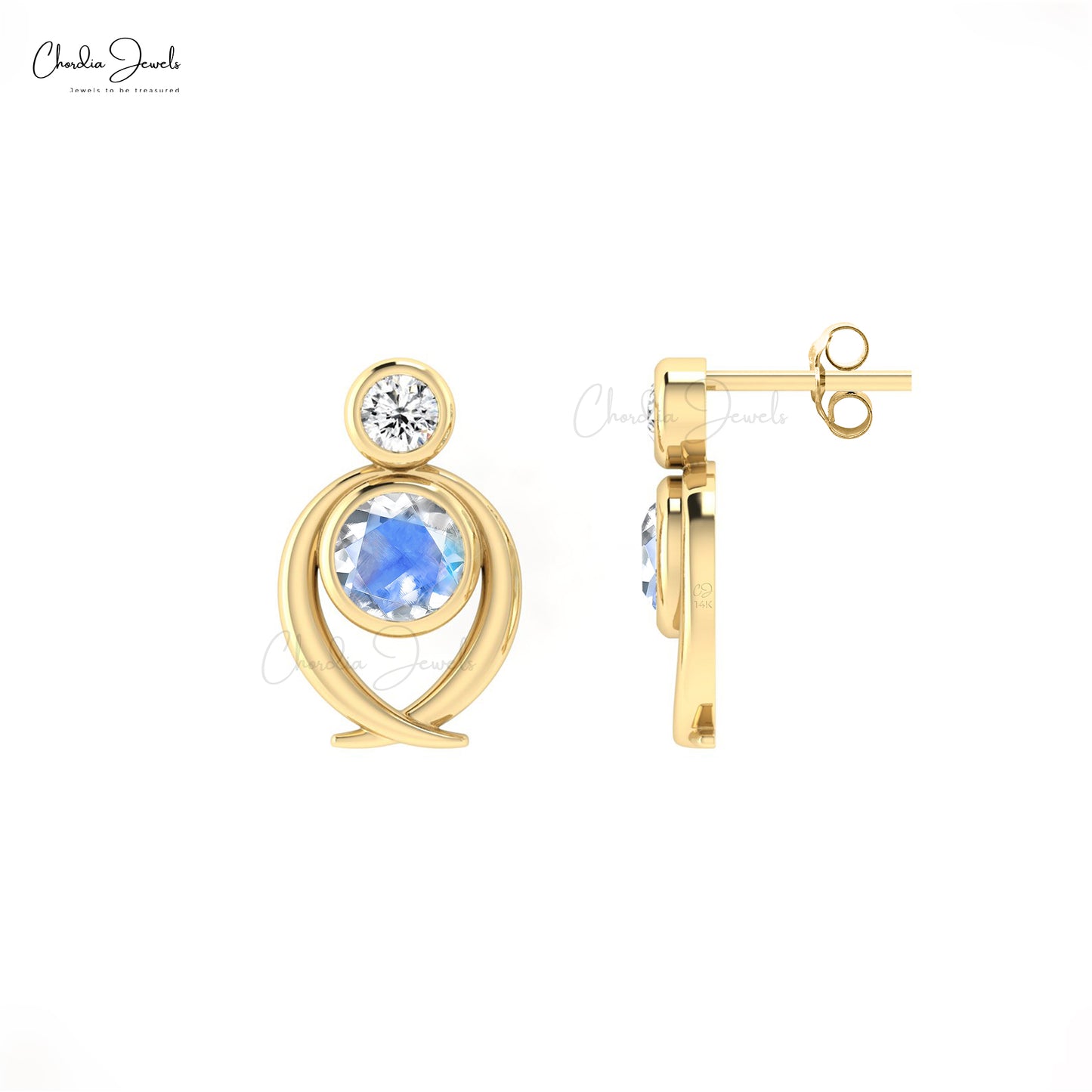 Moonstone Dainty Studs