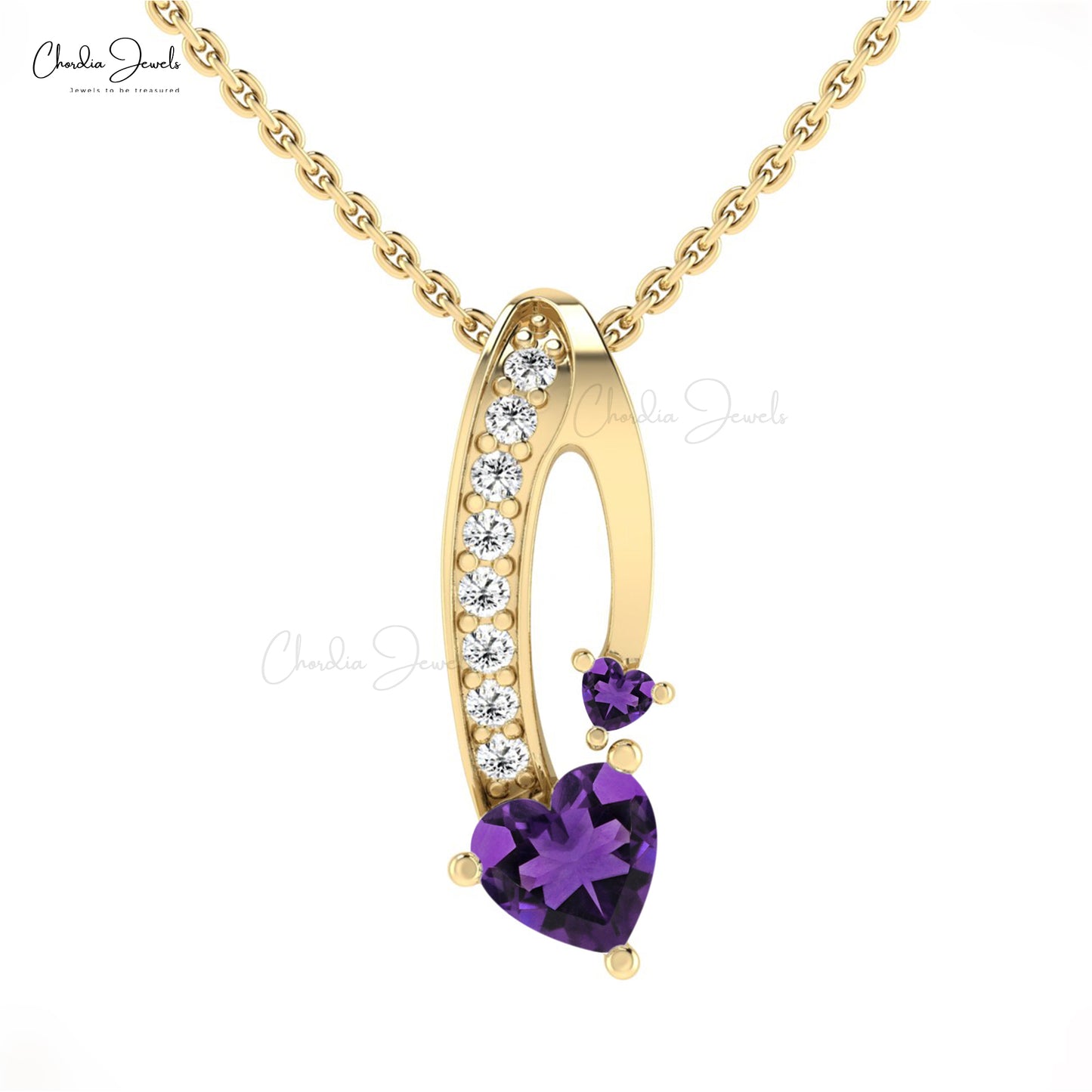 February Birthstone Pendant