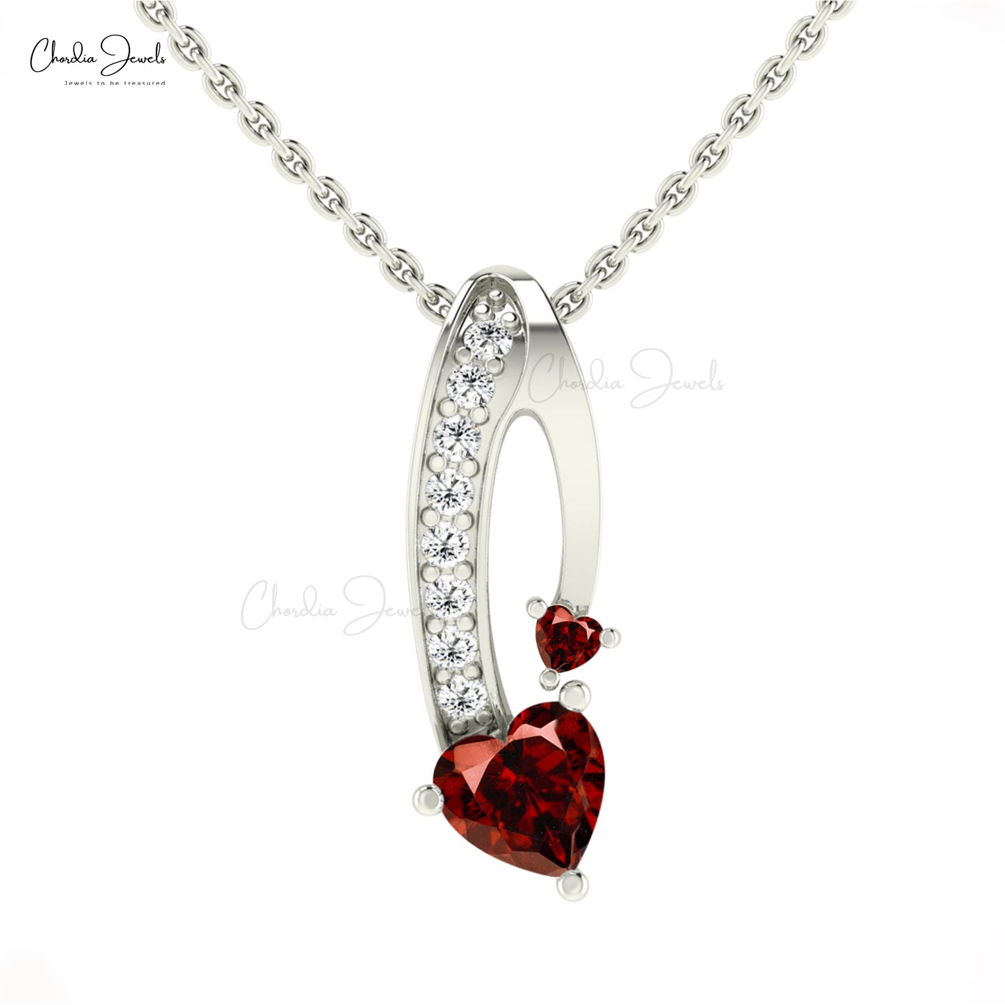 Natural Garnet Pendant