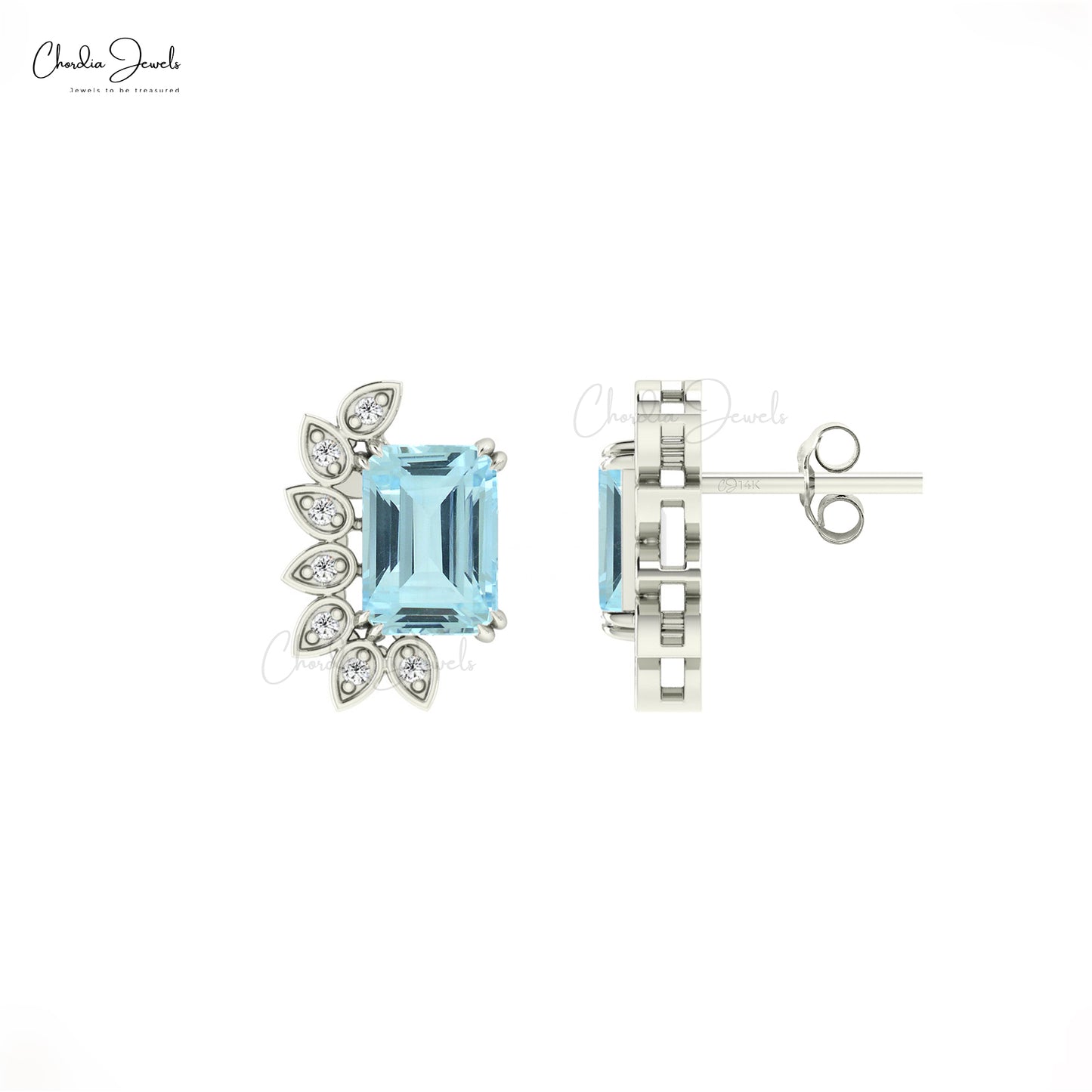 Buy Aquamarine Earrings