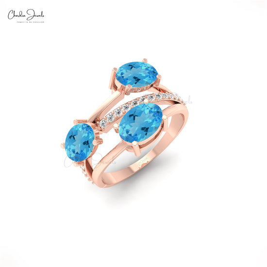 Three Stone Wedding Ring