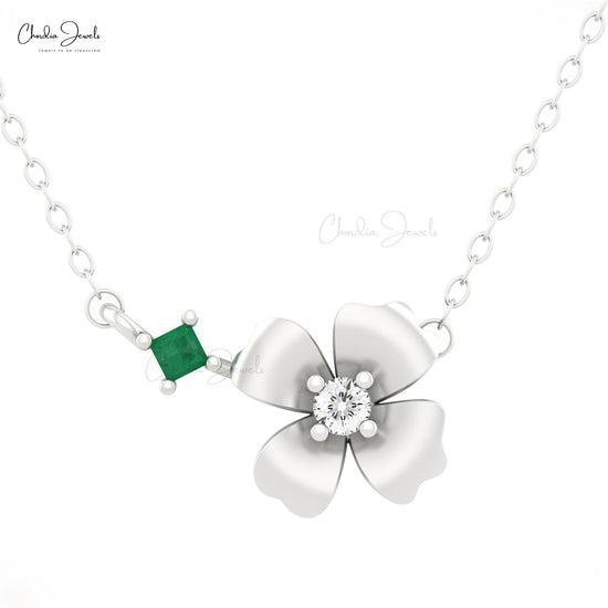 Floral Diamond Necklace
