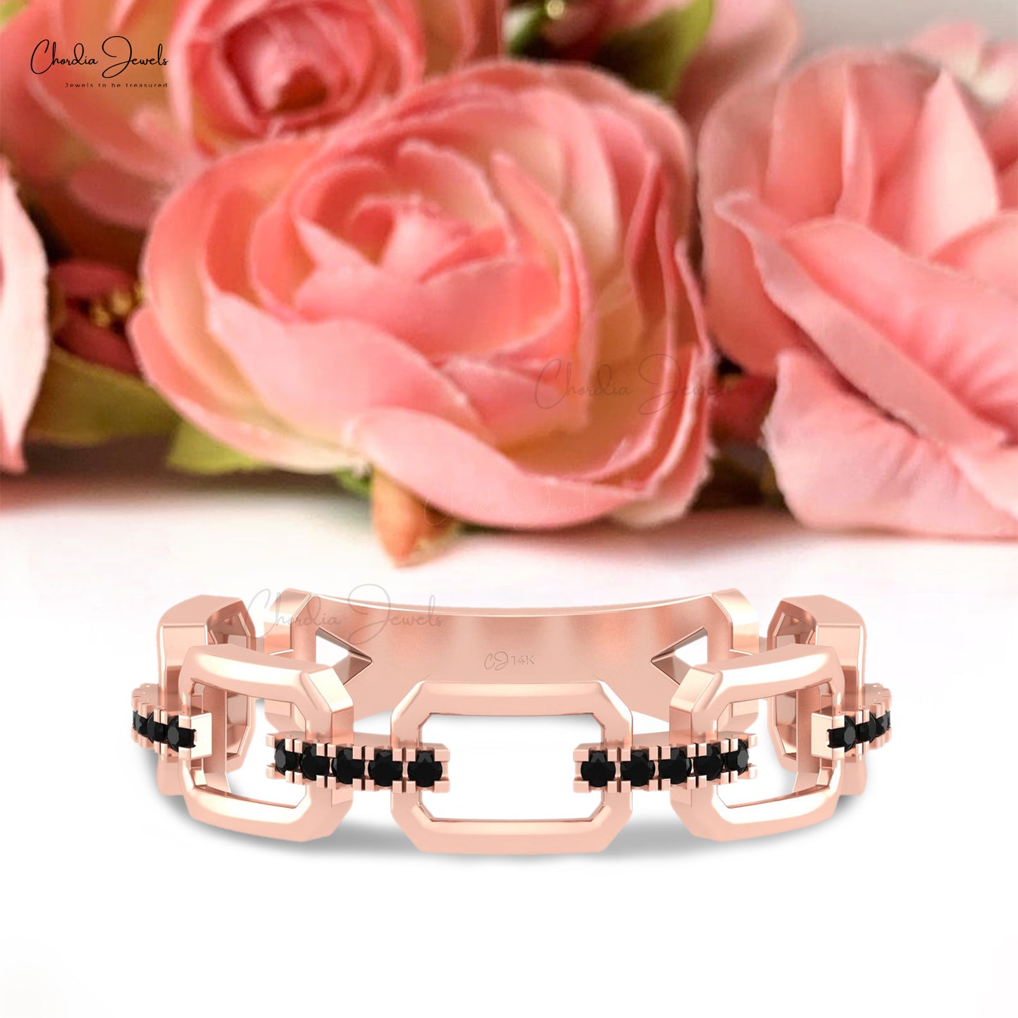 black diamond engagement ring
