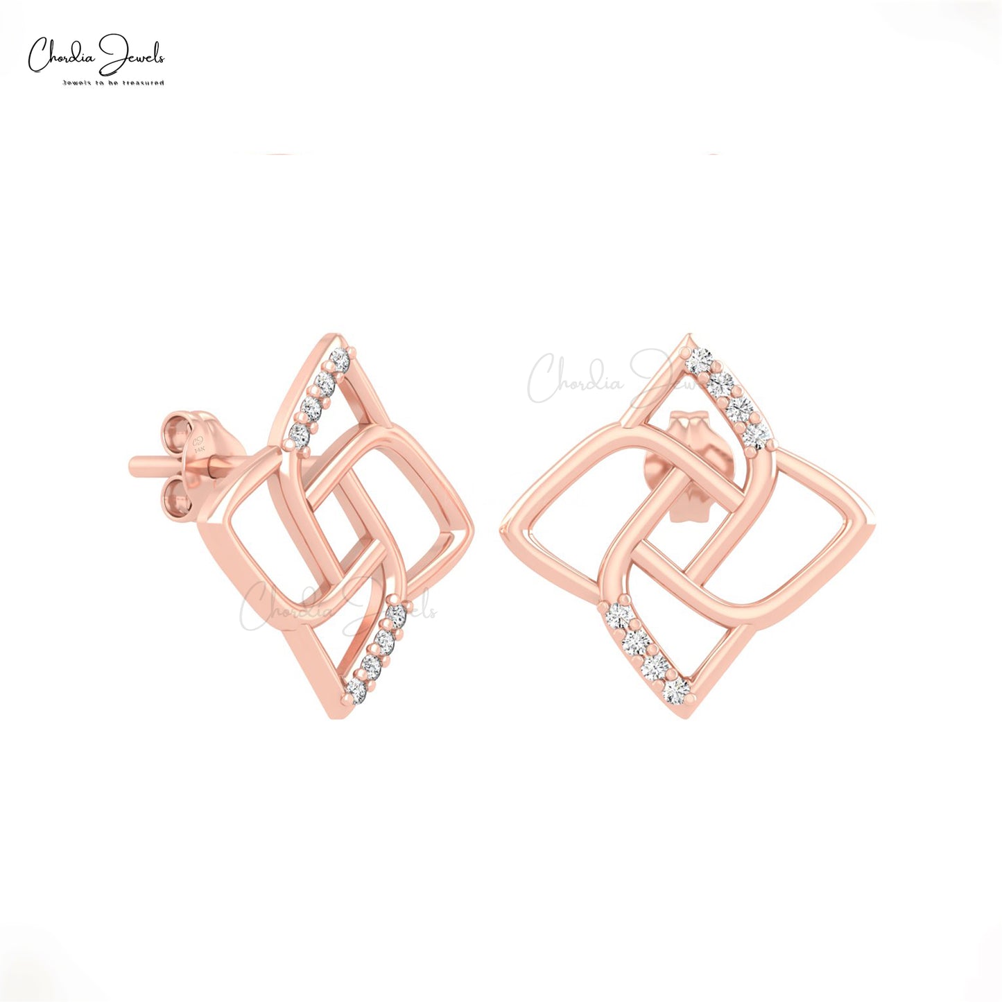 Push Back Gold Earrings