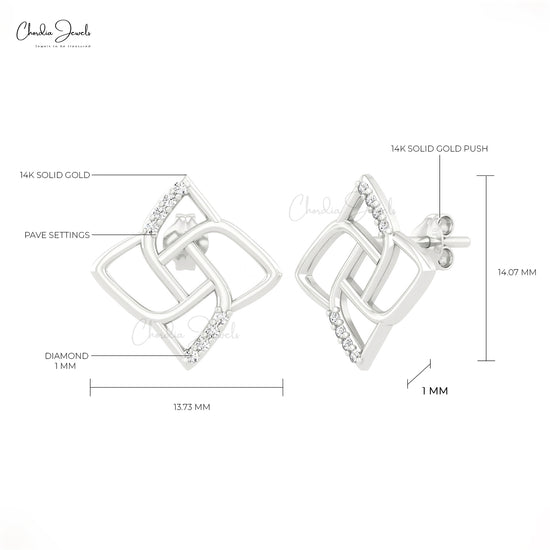 Round Cut Dainty Earrings