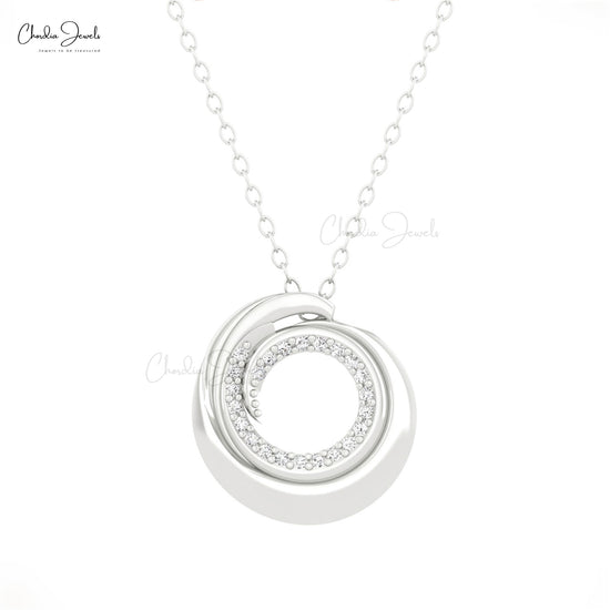 14k Gold Circle Pendant