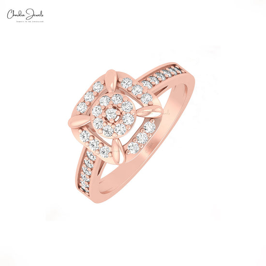Pave Set Diamond Ring
