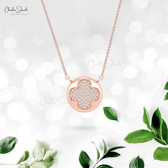 FOUR LEAF DIAMOND NECKLACE