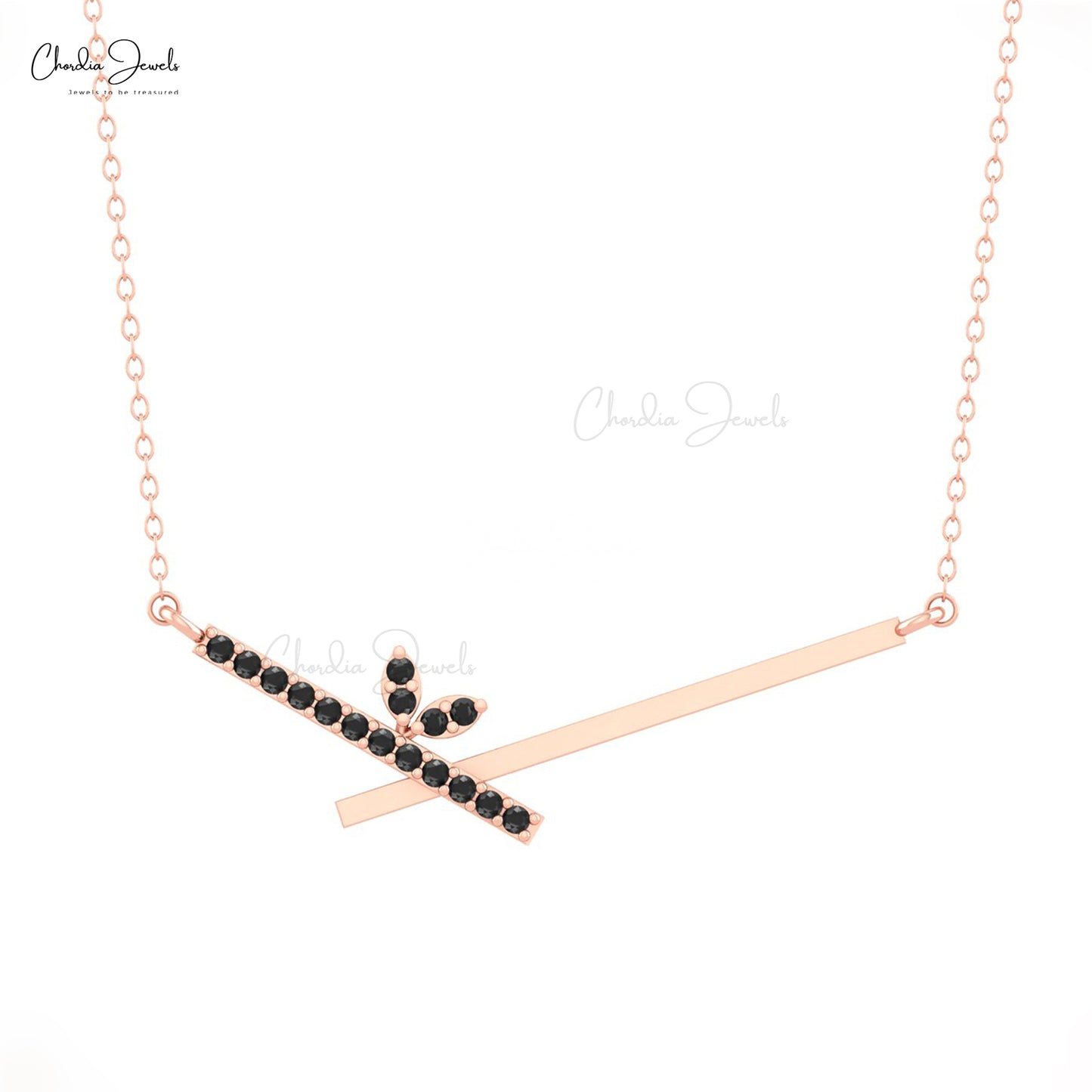 black diamond necklace