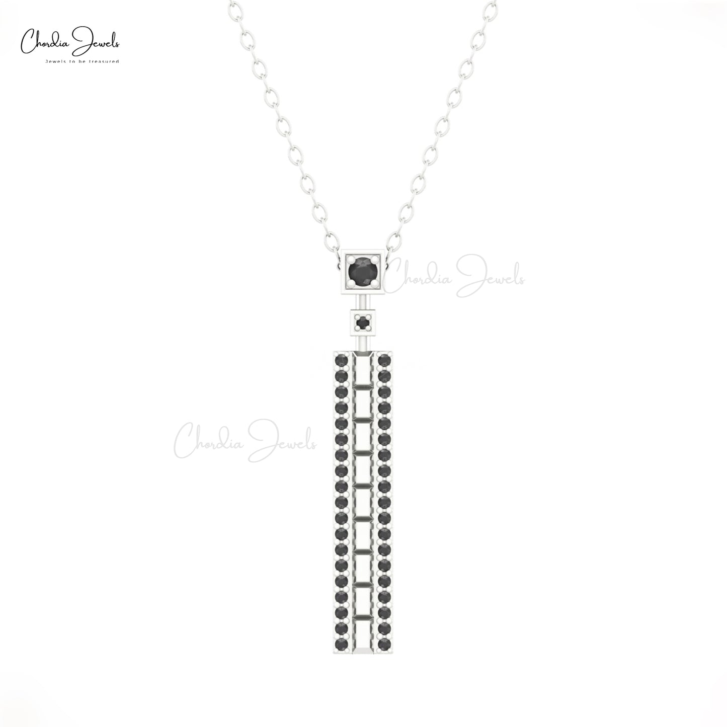 black diamond necklace