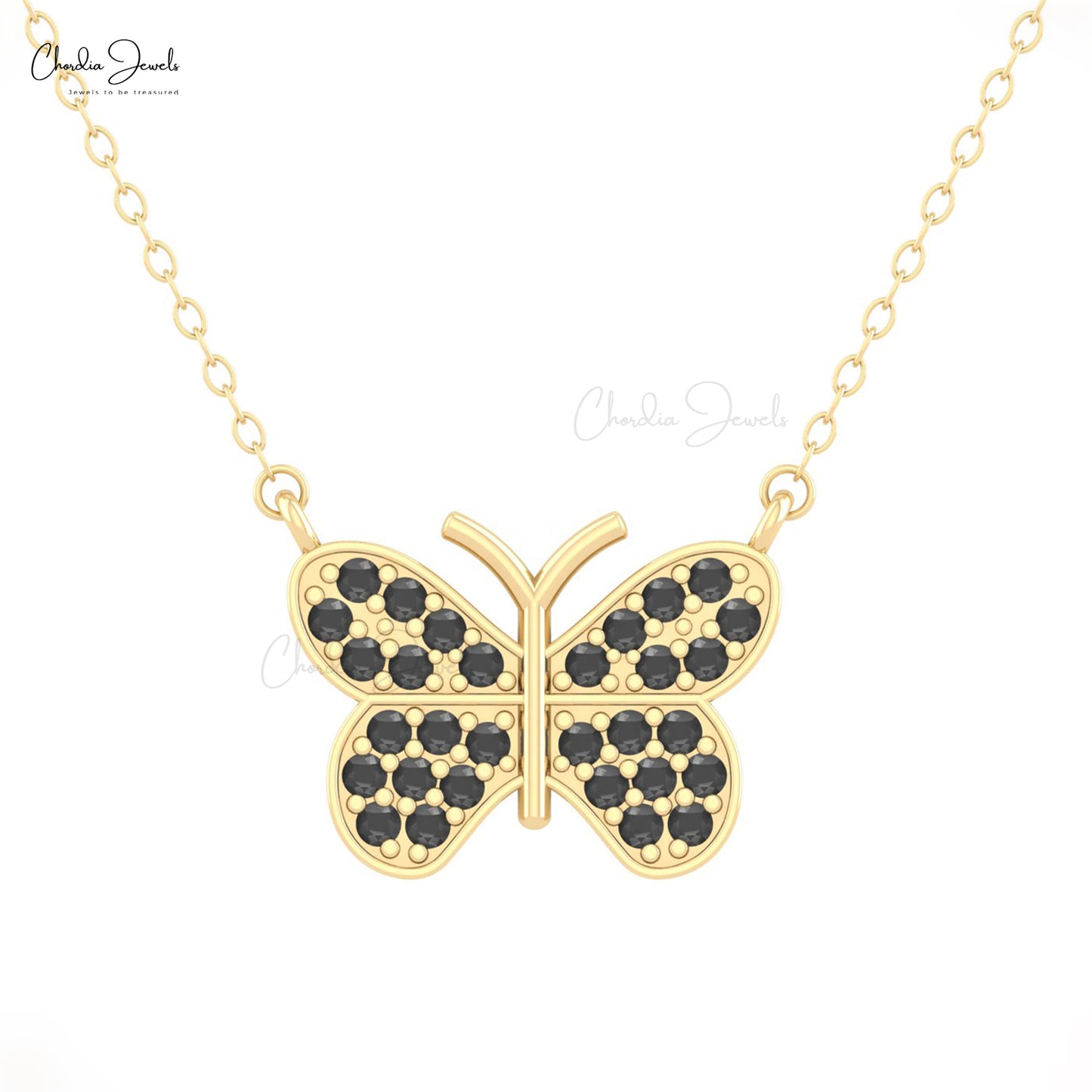 Minimalist Black Diamond Necklace