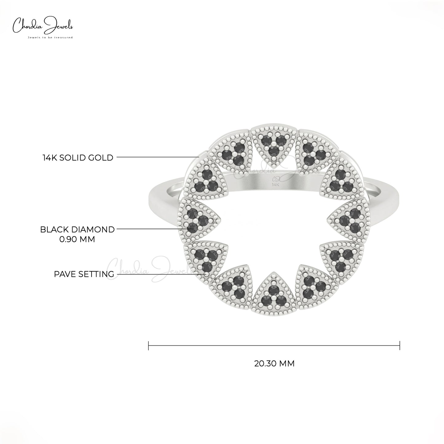 black diamond ring