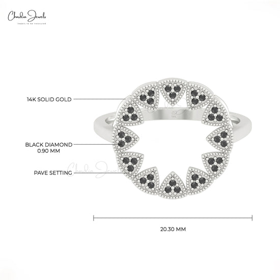 black diamond ring